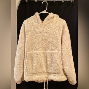 American Eagle Hoodie Sweatshirt Womens Small incredibly Soft off white